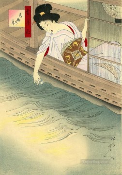 Toyohara Chikanobu Painting - Nieve Luna Flor Toyohara Chikanobu